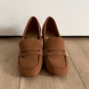 Brown Heel Loafers